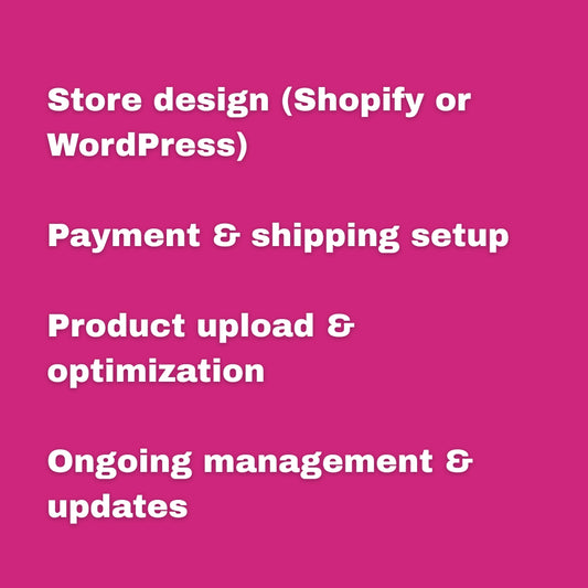 Ecommerce Store Setup & Management